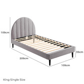 Braxton Home Braun Boucle Bed Frame