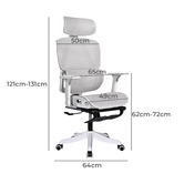 Braxton Home Halyna Mesh Office Chair with Footrest