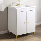 Braxton Home Yuli 600mm Gold Accent Vanity Package