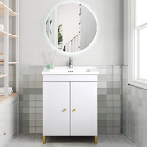 Braxton Home Yuli 600mm Gold Accent Vanity Package