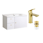 Braxton Home Samson 800mm Gold Accent Vanity Package