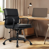Braxton Home Black Marcus Mid Back Faux Leather Office Chair