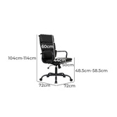 Braxton Home Black Marcus High Back Faux Leather Office Chair