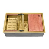 Braxton Home Orly Single Stainless Steel Kitchen Sink &amp; Accessories Package