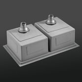 Braxton Home Orly Double Stainless Steel Kitchen Sink &amp; Accessories Package