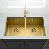 Braxton Home Orly Double Stainless Steel Kitchen Sink &amp; Accessories Package