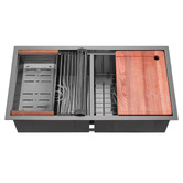 Braxton Home Frag 820mm Single Stainless Steel Kitchen Sink &amp; Accessories Package