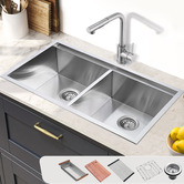 Braxton Home Frag 820mm Single Stainless Steel Kitchen Sink &amp; Accessories Package