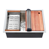 Braxton Home Frag 600mm Single Stainless Steel Kitchen Sink &amp; Accessories Package