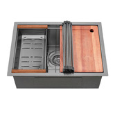 Braxton Home Frag 600mm Single Stainless Steel Kitchen Sink &amp; Accessories Package