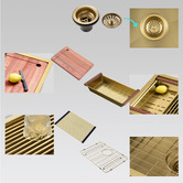 Braxton Home Frag 600mm Single Stainless Steel Kitchen Sink &amp; Accessories Package