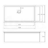 Braxton Home Frag 750mm Single Stainless Steel Kitchen Sink &amp; Accessories Package