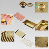 Braxton Home Frag 750mm Single Stainless Steel Kitchen Sink &amp; Accessories Package
