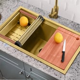Braxton Home Frag 750mm Single Stainless Steel Kitchen Sink &amp; Accessories Package