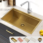 Braxton Home Frag 750mm Single Stainless Steel Kitchen Sink &amp; Accessories Package