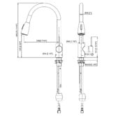 Braxton Home Kieko Pull-Out Kitchen Sink Mixer