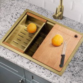 Braxton Home Navagio 600mm Single Kitchen Sink &amp; Accessories Package
