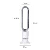 Braxton Home Westerlies 2-in-1 Bladeless Fan with Remote Control