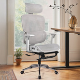 Braxton Home Inna Mesh Office Chair with Footrest