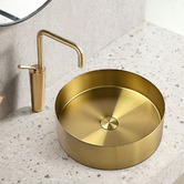 Braxton Home Haines 400mm Round Stainless Steel Above Counter Basin