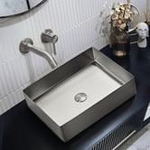 Braxton Home Haines 470mm Rectangle Stainless Steel Above Counter Basin