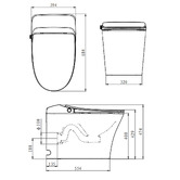 Braxton Home Lam Wall Faced Smart Toilet