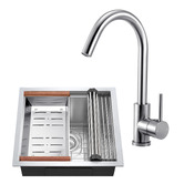 Braxton Home Orly 450mm Single Stainless Steel Kitchen Sink &amp; Accessories Package