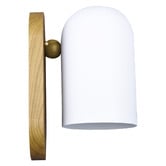 Braxton Home Pearson Ash Wood &amp; Iron Wall Sconce