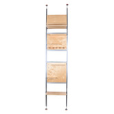 Braxton Home Manon Multifunctional Ladder Shelf with Pegboard Organiser