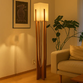 Braxton Home Kayu Ash Wood Floor Lamp