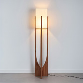 Braxton Home Kayu Ash Wood Floor Lamp