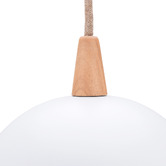Braxton Home Ropia Beech Wood &amp; Metal Pendant Light