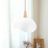 Braxton Home Ropia Beech Wood &amp; Metal Pendant Light
