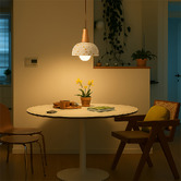 Braxton Home Yani Beech Wood &amp; Terrazzo Pendant Light