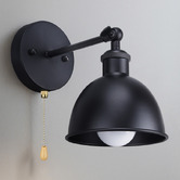 Braxton Home Jensi Black Metal Wall Light
