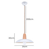 Braxton Home Dandi Beech Wood &amp; Metal Pendant Light