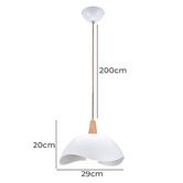 Braxton Home Ropia Beech Wood &amp; Metal Pendant Light
