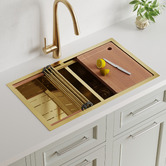 Braxton Home Orly Double Stainless Steel Kitchen Sink &amp; Accessories Package