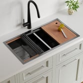 Braxton Home Orly Double Stainless Steel Kitchen Sink &amp; Accessories Package