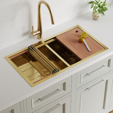 Braxton Home Orly Double Stainless Steel Kitchen Sink &amp; Accessories Package