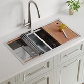 Braxton Home Orly Double Stainless Steel Kitchen Sink &amp; Accessories Package