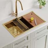 Braxton Home Orly Single Stainless Steel Kitchen Sink &amp; Accessories Package