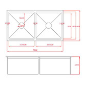 Braxton Home Orly Double Stainless Steel Kitchen Sink &amp; Accessories Package