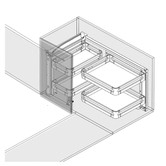 Elite Chef Magic Corner Pull Out Kitchen Storage Left Opening
