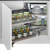 Elite Galley Magic Corner Pull Out Kitchen Storage Left Opening