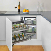 Elite Galley Magic Corner Pull Out Kitchen Storage Left Opening
