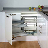 Elite Provedore Magic Corner Pull Out Kitchen Storage Left Opening