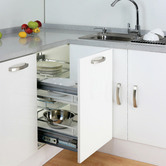 Elite Provedore Magic Corner Pull Out Kitchen Storage Right Opening