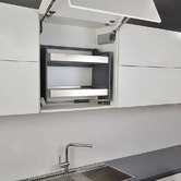 Elite Bistro Flexi Height Pull Down 2 Tier Wall Cabinet Unit