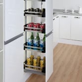 Elite 170-200cm Height-Adjustable Chef Pull-Out Pantry